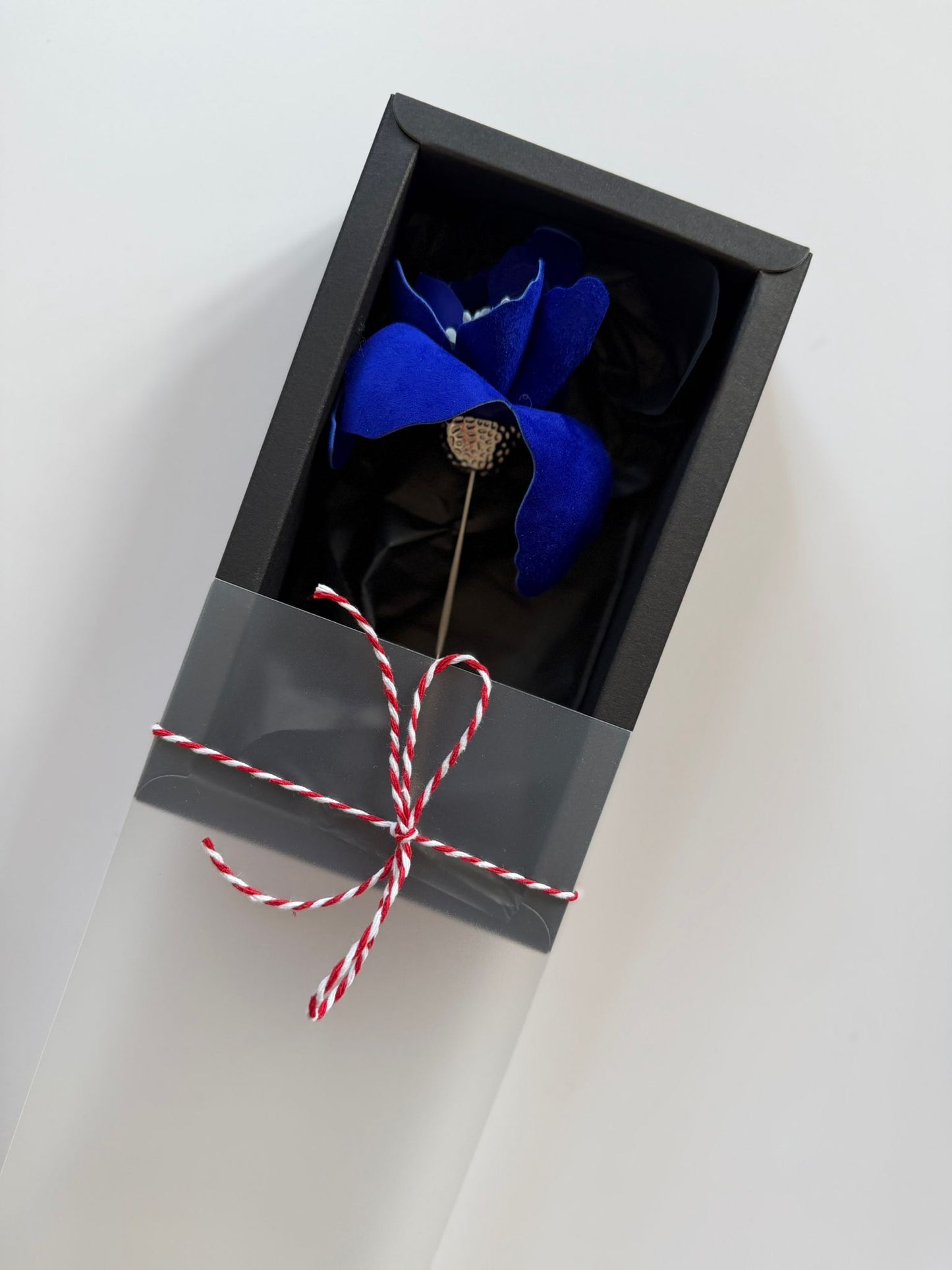 Brosa Crin - Albastru Electric