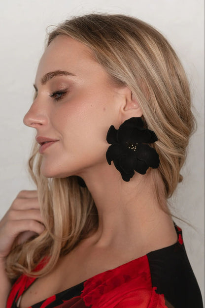 Cercei Soapte la ureche - Negru + Auriu