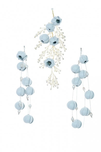 Set Cercei + Accesoriu pentru par mireasa