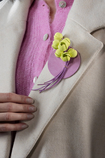 Brosa Blossom - Roz + galben