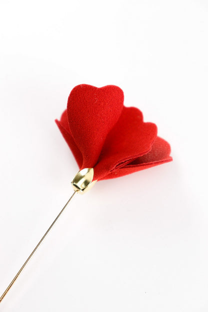 Brosa Garoafa - Rosu / auriu