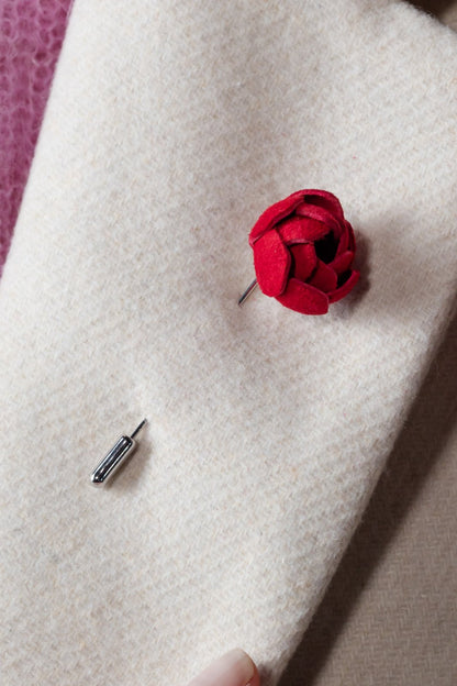 Set brosa si cercei model floral