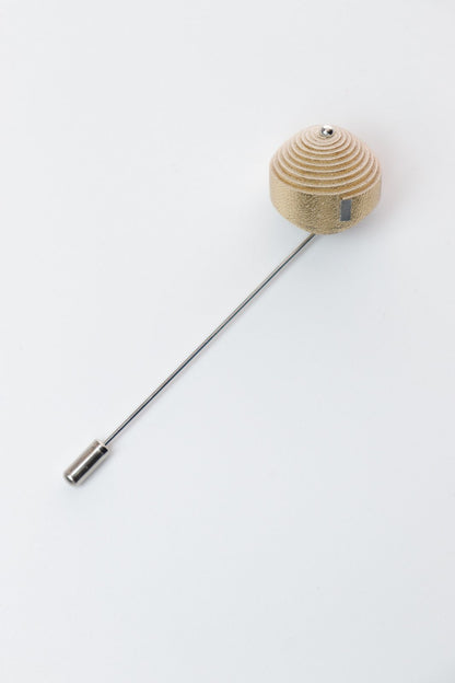 Brosa Leatherbonbon - Auriu