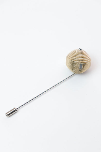 Brosa Leatherbonbon - Auriu