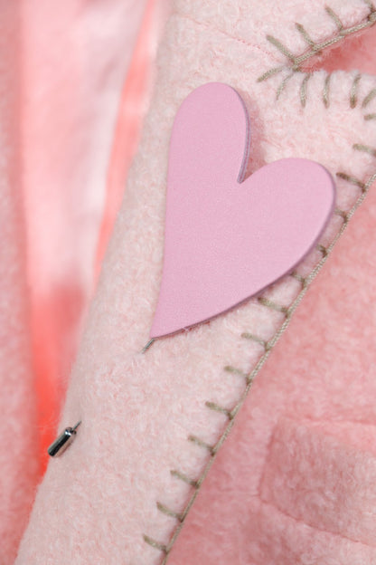 Brosa inima - Roz pal