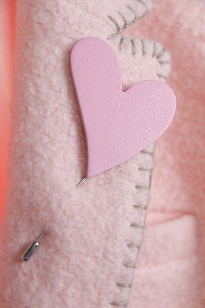 Brosa inima - Roz pal