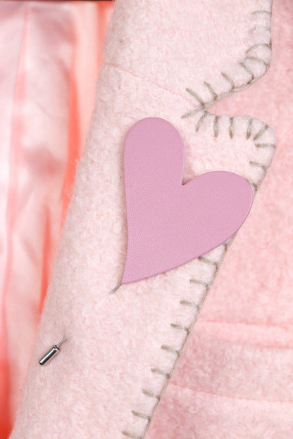 Brosa inima - Roz pal