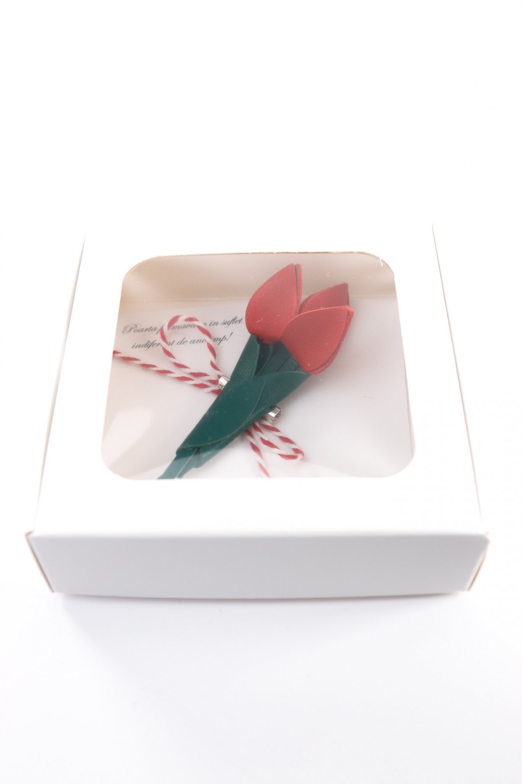 Brosa Buchet de lalele - Rosu