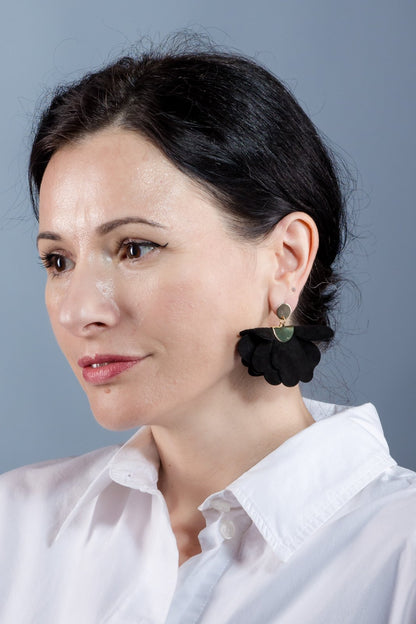 Cercei Anemona - Negru