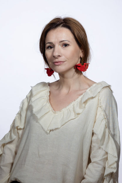 Cercei Anemona - Rosu