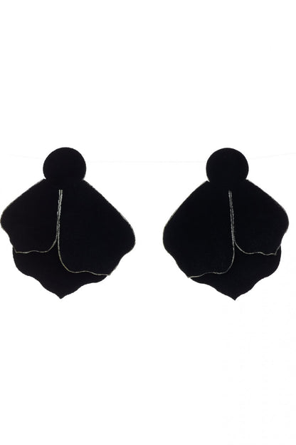 Cercei Aripi - Negru cu Auriu