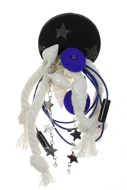 Cercei asimetrici marini - Negru