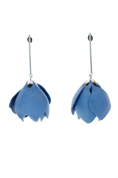 Cercei Lalea - Albastru pastel