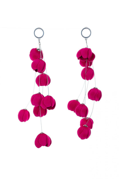 Cercei Cascada florala - Fuchsia