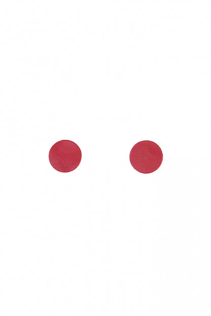 Cercei Cerc (2.5 cm) - Rosu