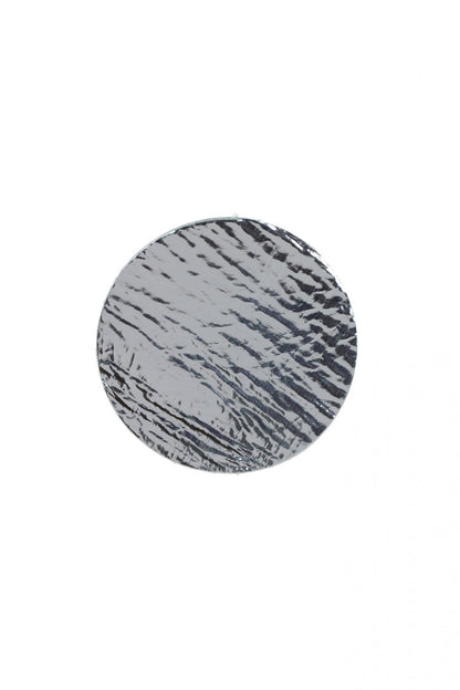 Cercei cerc (3.5cm) - Argintiu metalizat