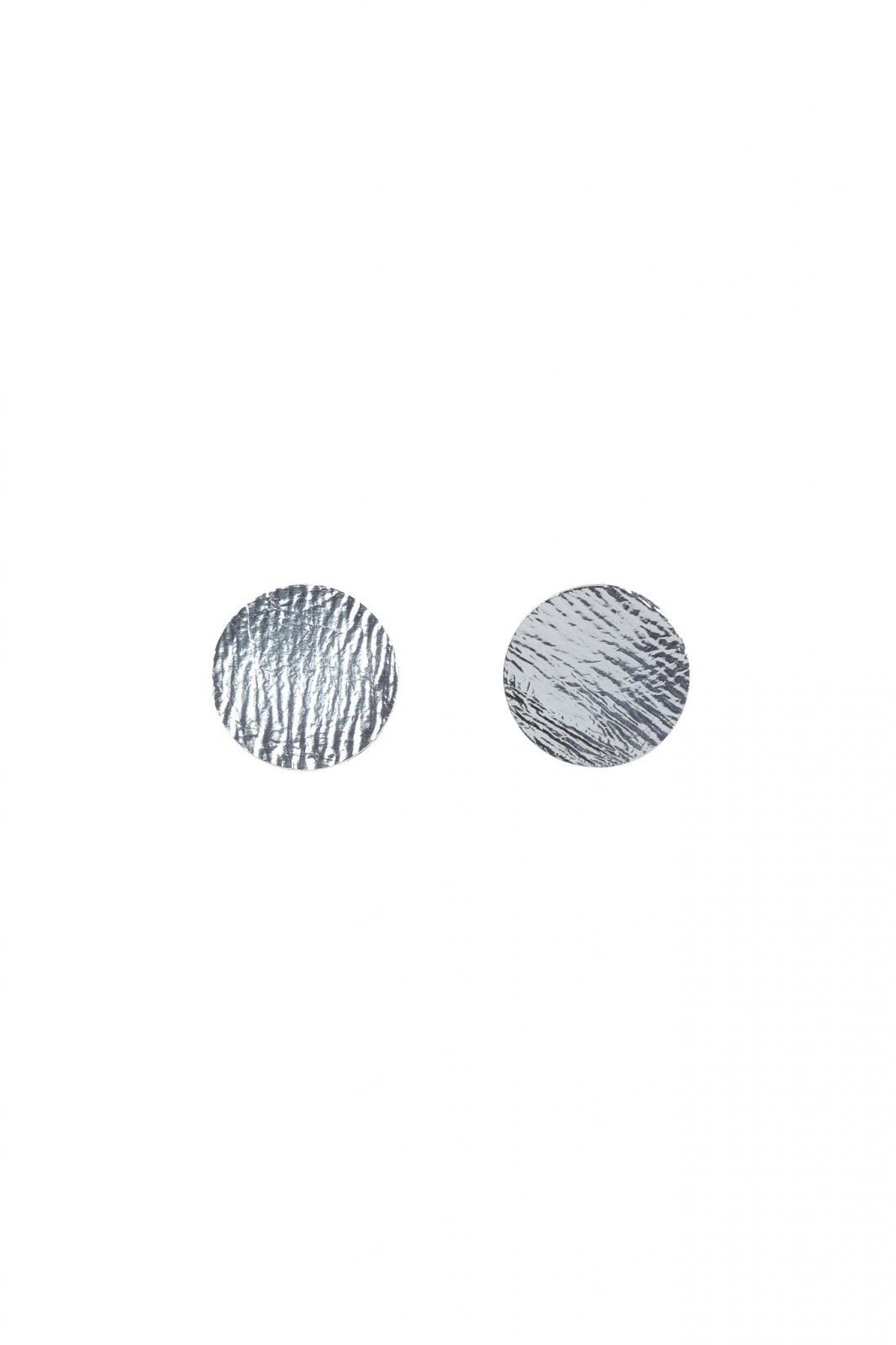 Cercei cerc (3.5cm) - Argintiu metalizat
