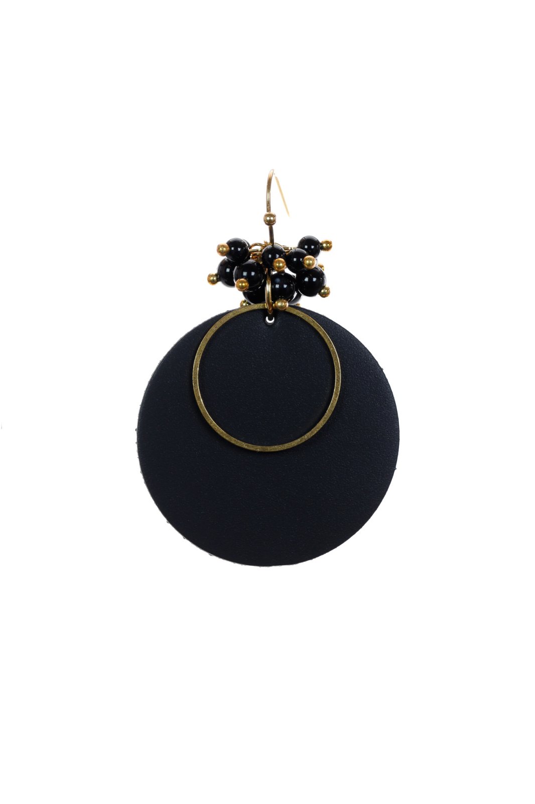 Cercei Cerc (3.5 cm) - Negru