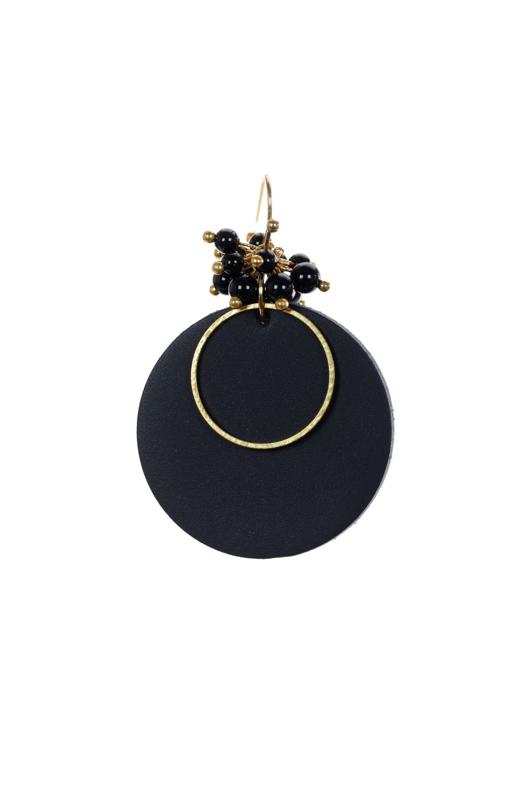 Cercei Cerc (3.5 cm) - Negru