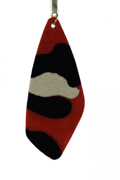 Cercei geometrici - Rosu + negru