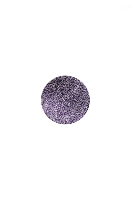 Cercei cerc (3,5cm) - Lila metalizat