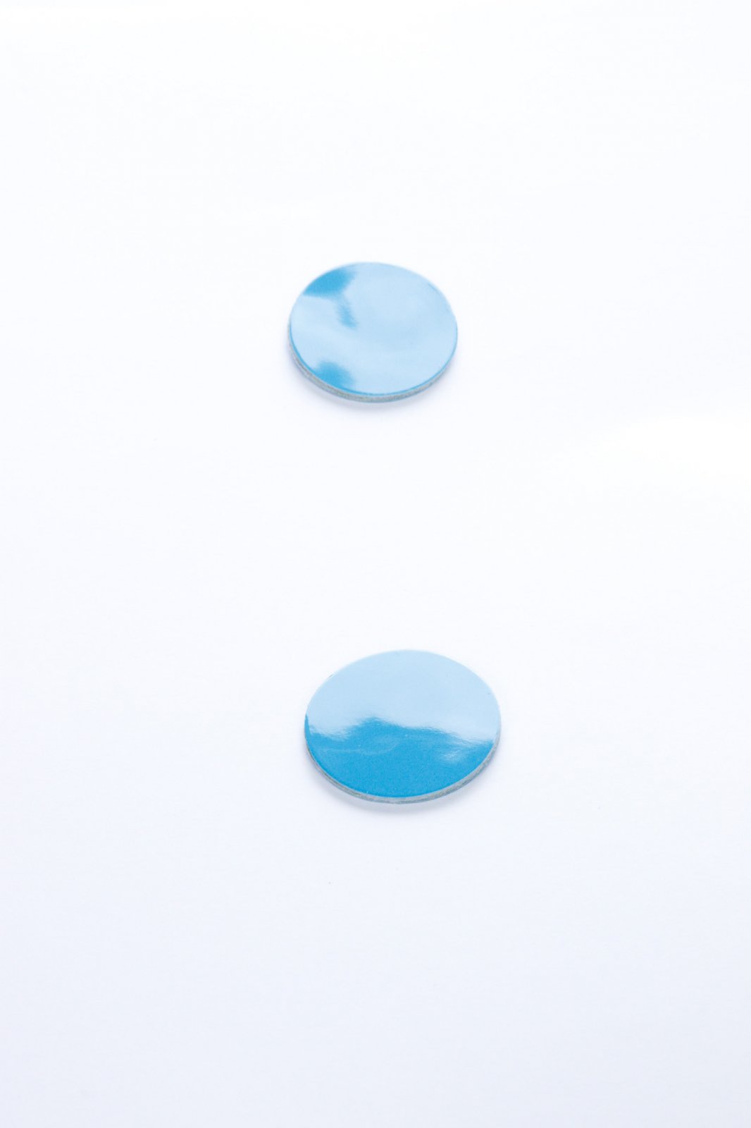 Hoop earrings - Lacquered blue