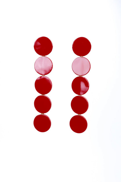 Cercei cercuri - Rosu lacuit