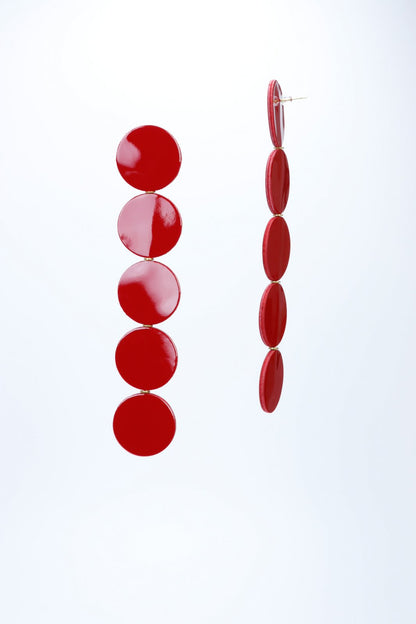 Cercei cercuri - Rosu lacuit