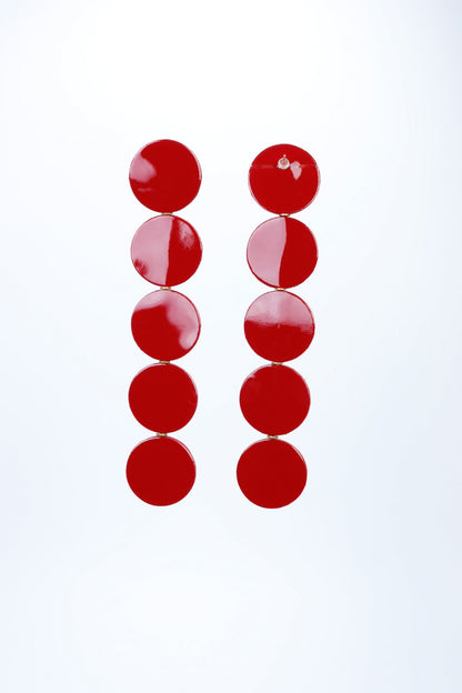 Cercei cercuri - Rosu lacuit