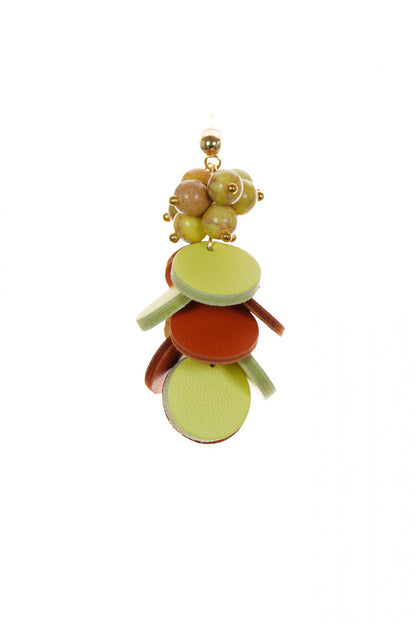 Cercei Cercuri in cascada - Galben + Maro