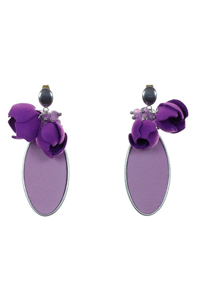 Cercei florali - Violet