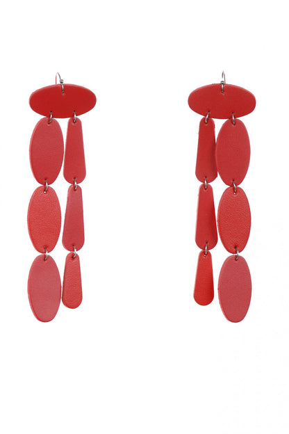 Cercei Confetti - Rosu