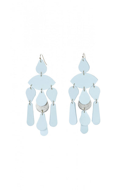 Cercei Confetti - Alb