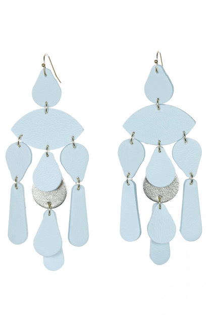 Cercei Confetti - Alb