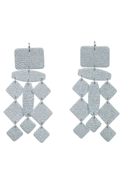 Cercei Confetti - Argintiu