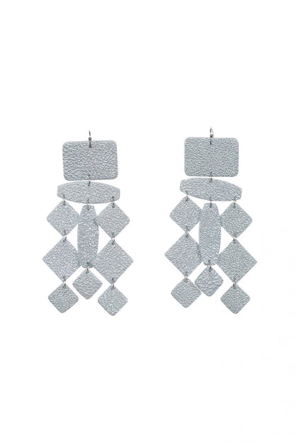 Cercei Confetti - Argintiu