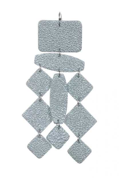 Cercei Confetti - Argintiu