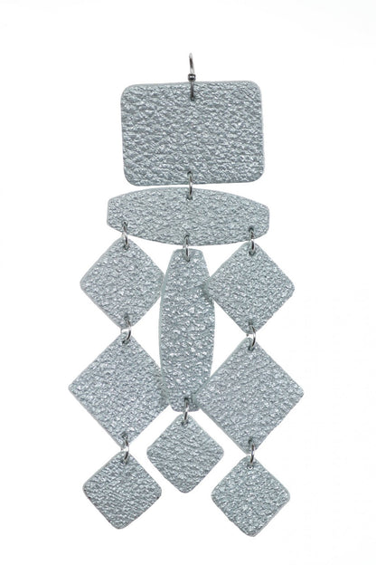 Cercei Confetti - Argintiu