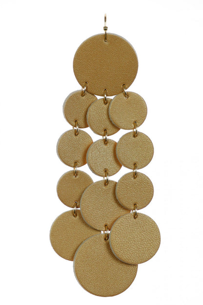 Cercei Confetti - Auriu metalic