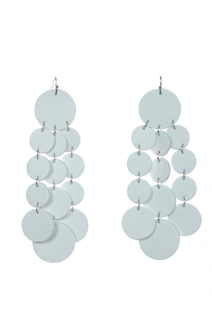 Cercei Confetti - Alb