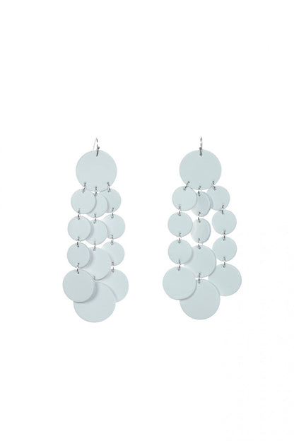 Cercei Confetti - Alb