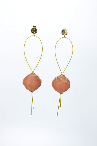 Cercei Leatherbonbon Plutitor - Caramiziu