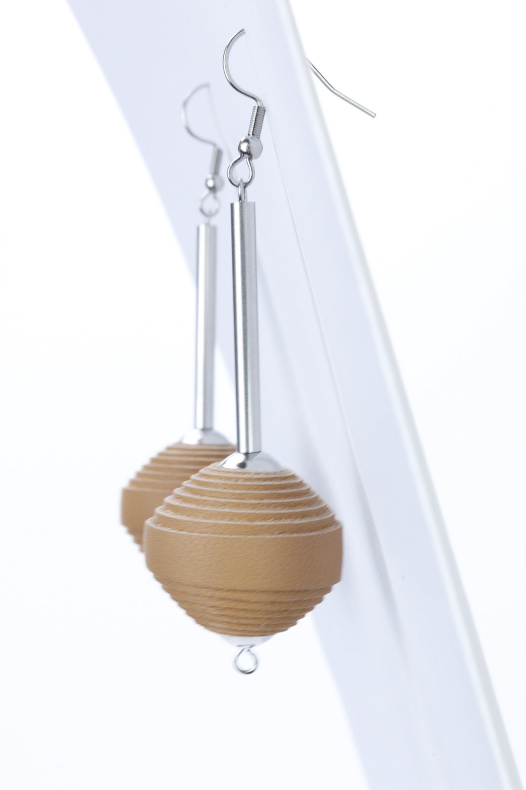 Leatherbonbon leather earrings