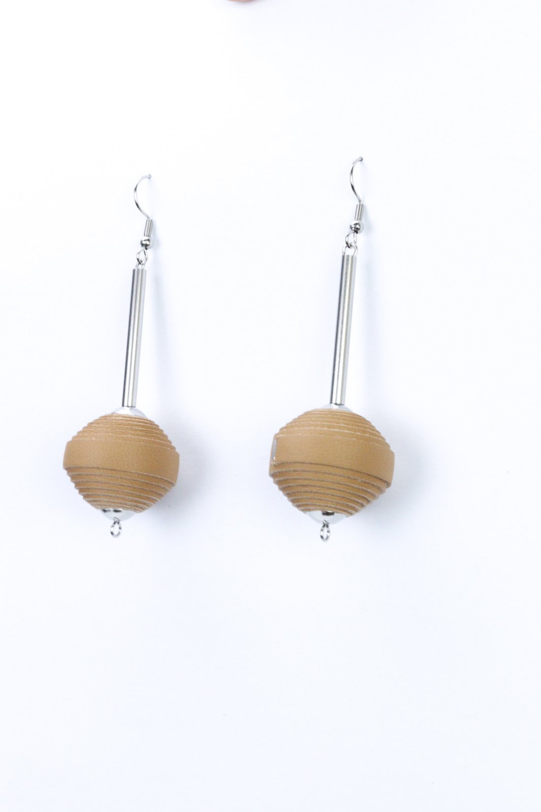 Leatherbonbon leather earrings