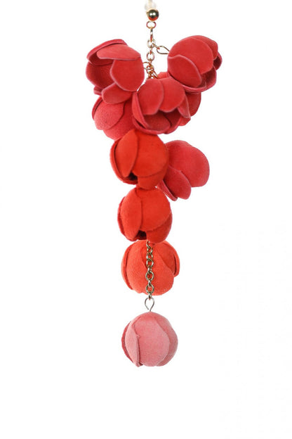 Cercei Ecouri Florale - Degrade Rosu