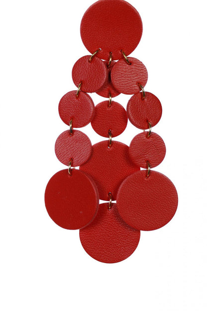 Cercei Confetti - Rosu