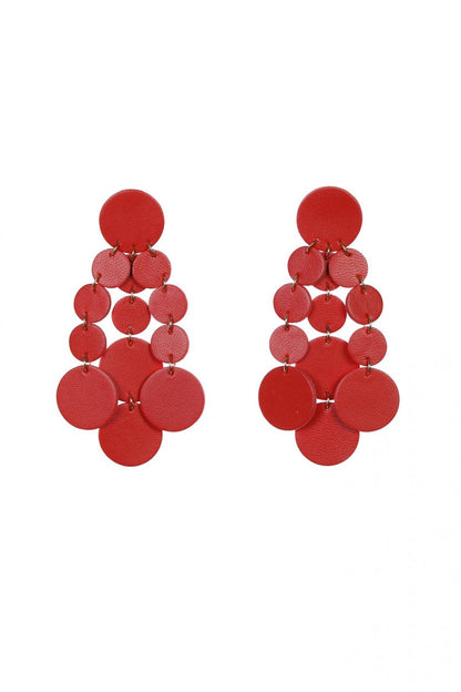 Cercei Confetti - Rosu