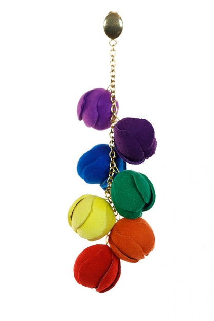 Cercei piele Multicolori