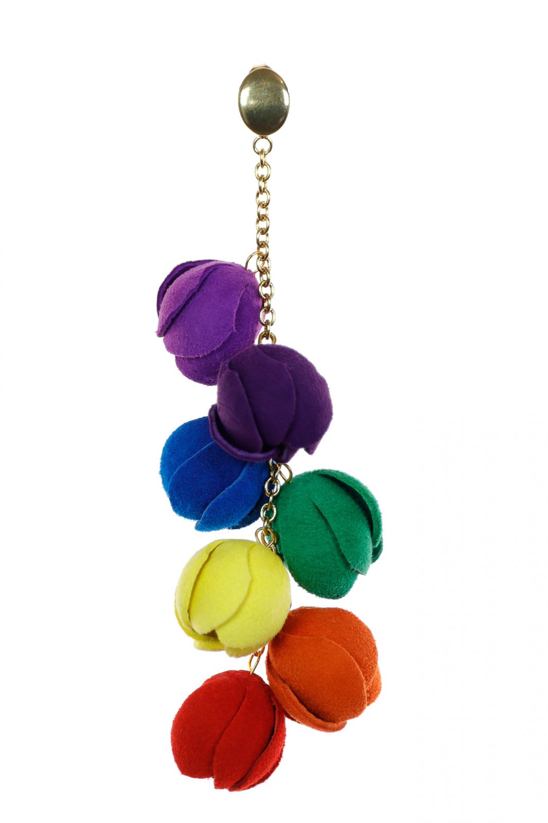 Cercei piele Multicolori