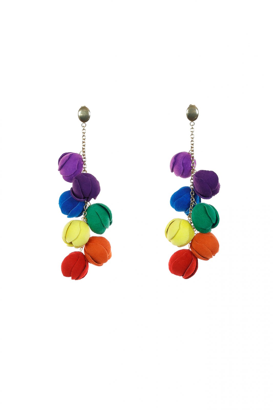 Cercei piele Multicolori